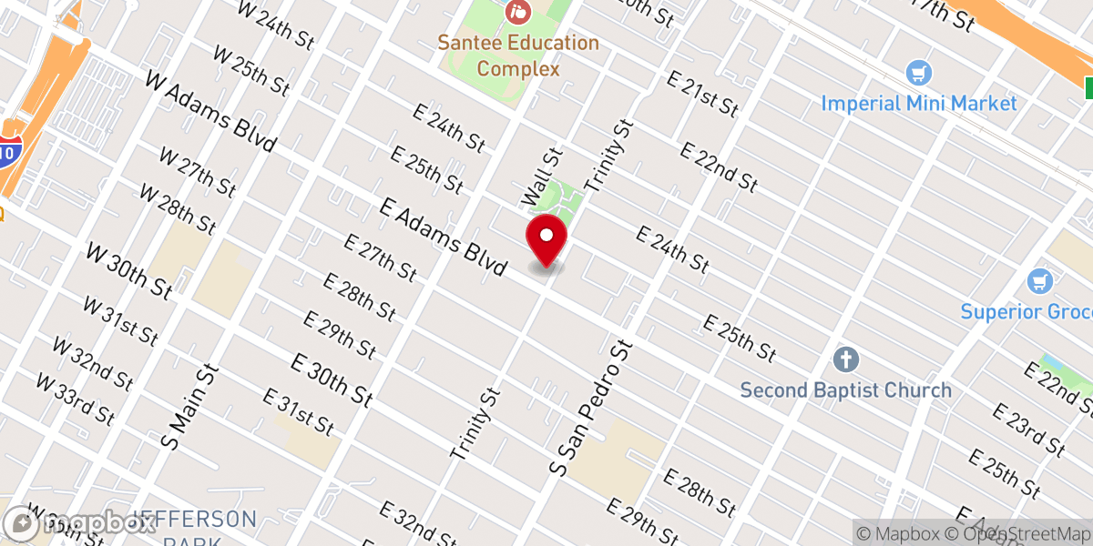 Map showing location of Walker Temple AME Church
