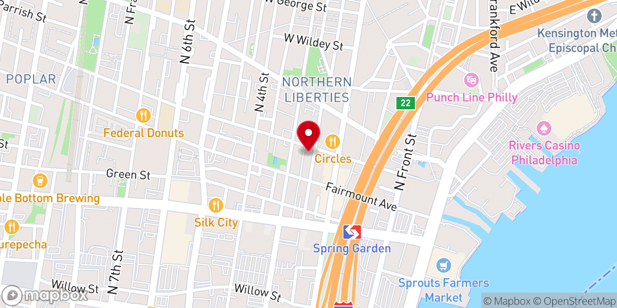 Map showing location of Holy Trinity Romanian Orthodox Church