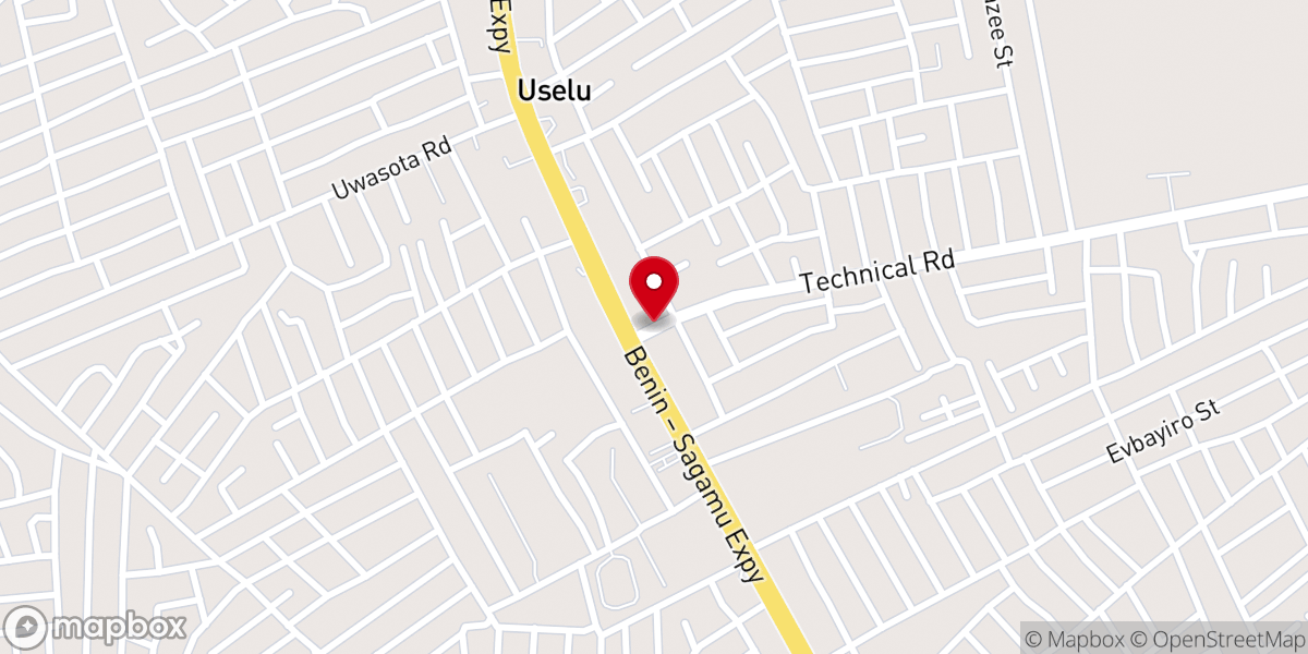 Map showing location of Christ The King Anglican Church