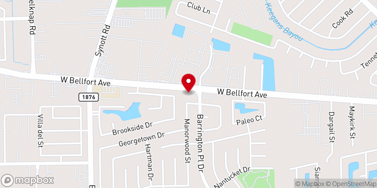 Map showing location of Our Lady of Guadalupe Store