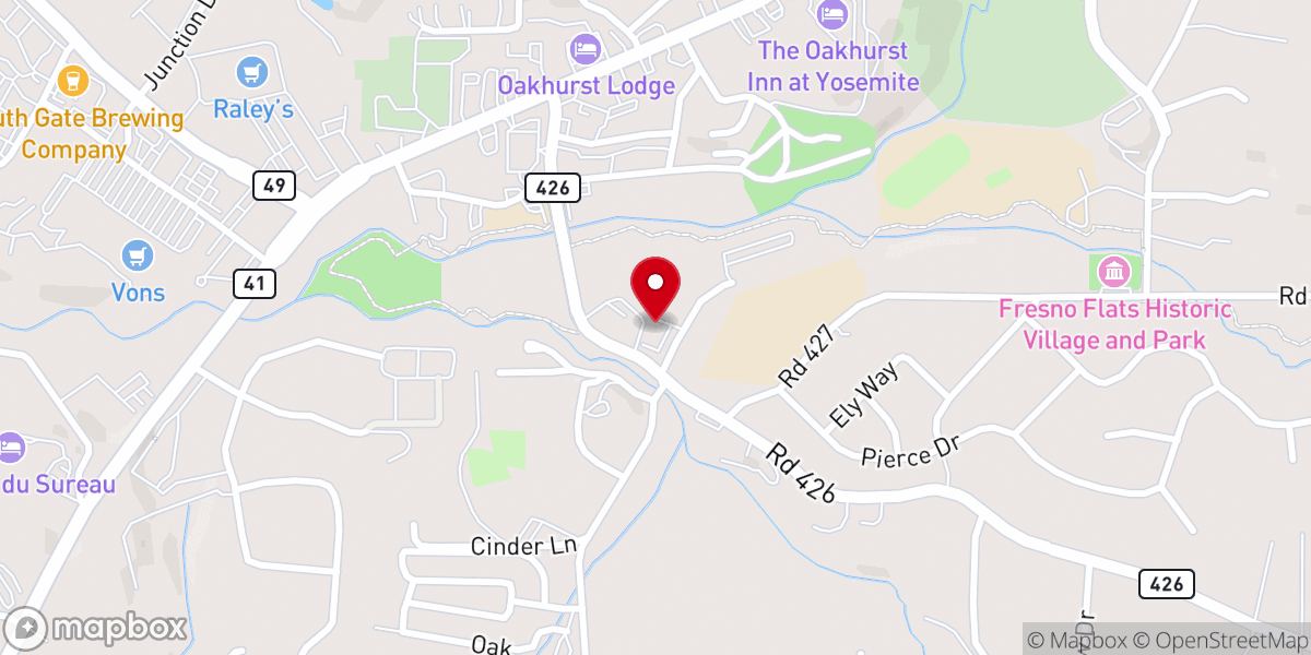 Map showing location of Palm Memorial Sierra Chapel