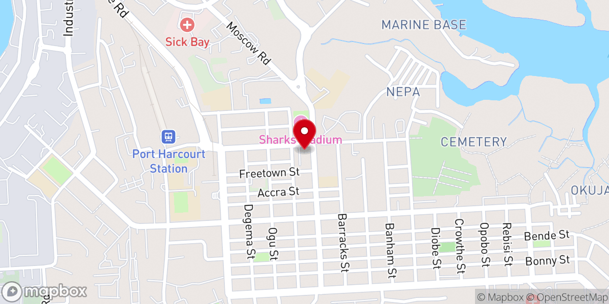 Map showing location of St. Cyprian's Anglican Church