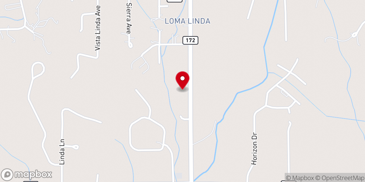 Map showing location of Hesperus Baptist Camp