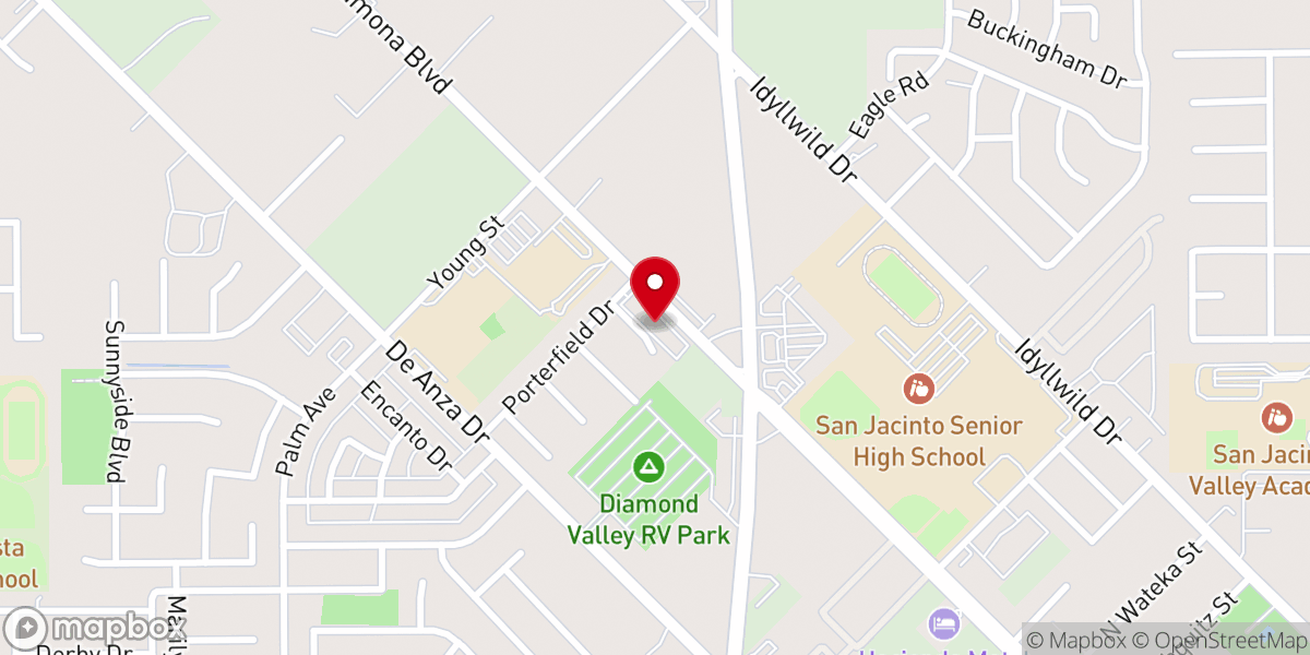 Map showing location of New Horizon Church