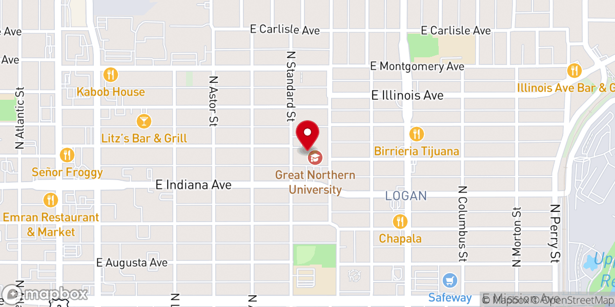 Map showing location of Fourth Memorial Church