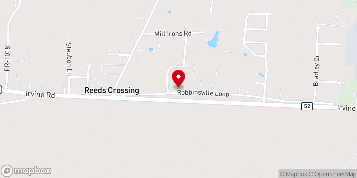Map showing location of Grace Baptist Church