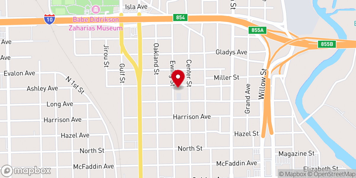 Map showing location of Scott Olive Baptist Church