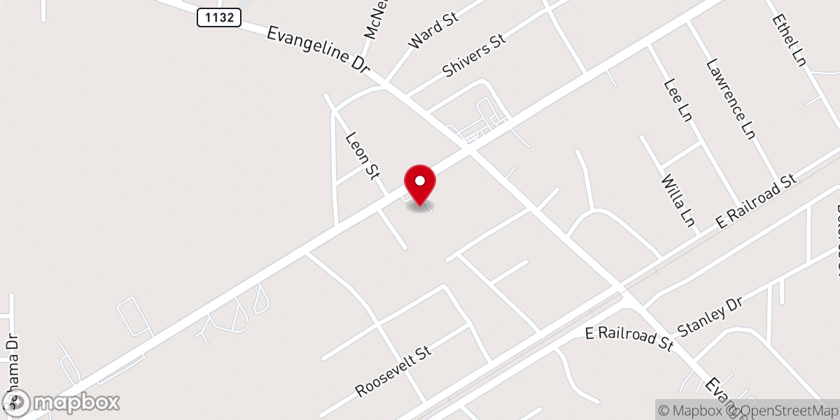 Map showing location of Open Hands Ministry By Trinity Baptist Church - Food Distribution Center