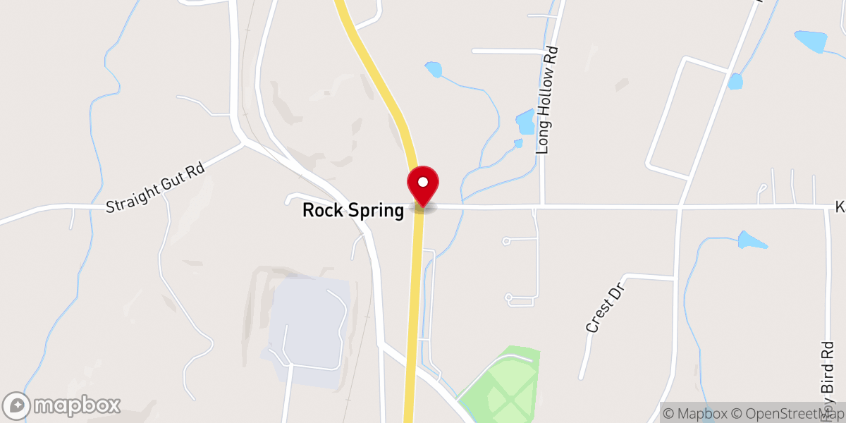 Map showing location of Rock Spring