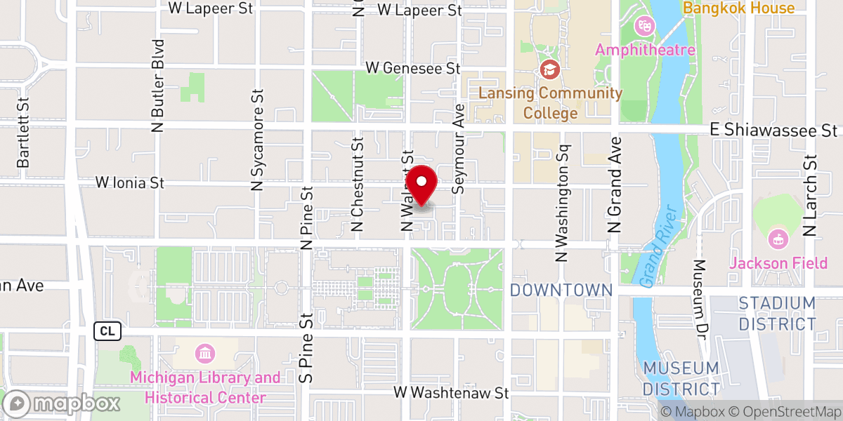 Map showing location of Saint Mary Cathedral Parish Hall