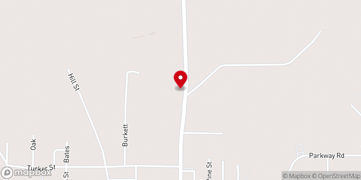 Map showing location of United Pentecostal Church of Ringgold