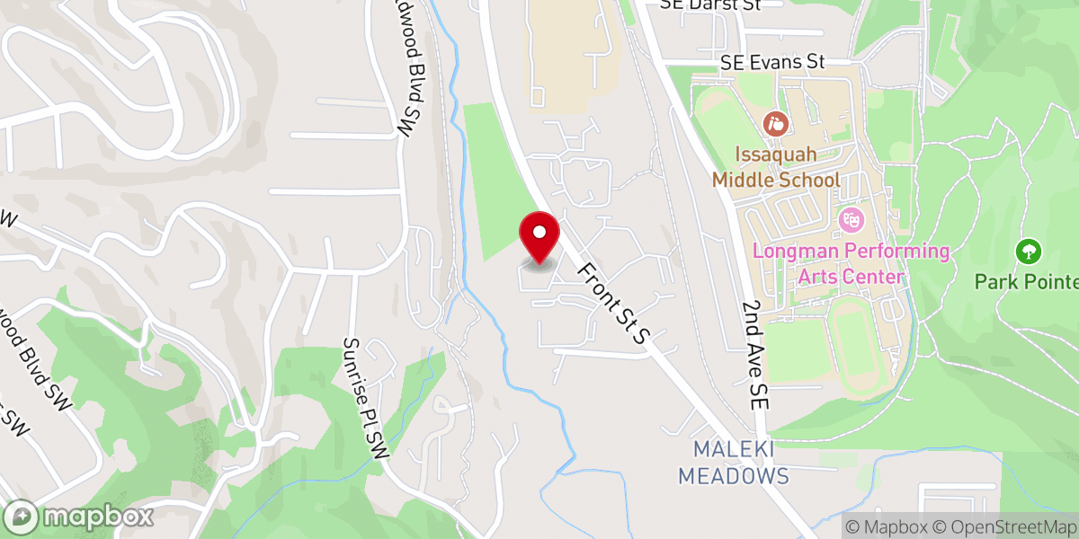 Map showing location of Spirit of Peace United Church of Christ