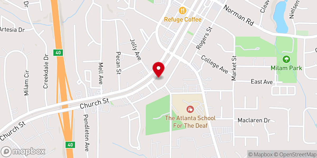 Map showing location of Amani Women Center, Inc. (501c3)