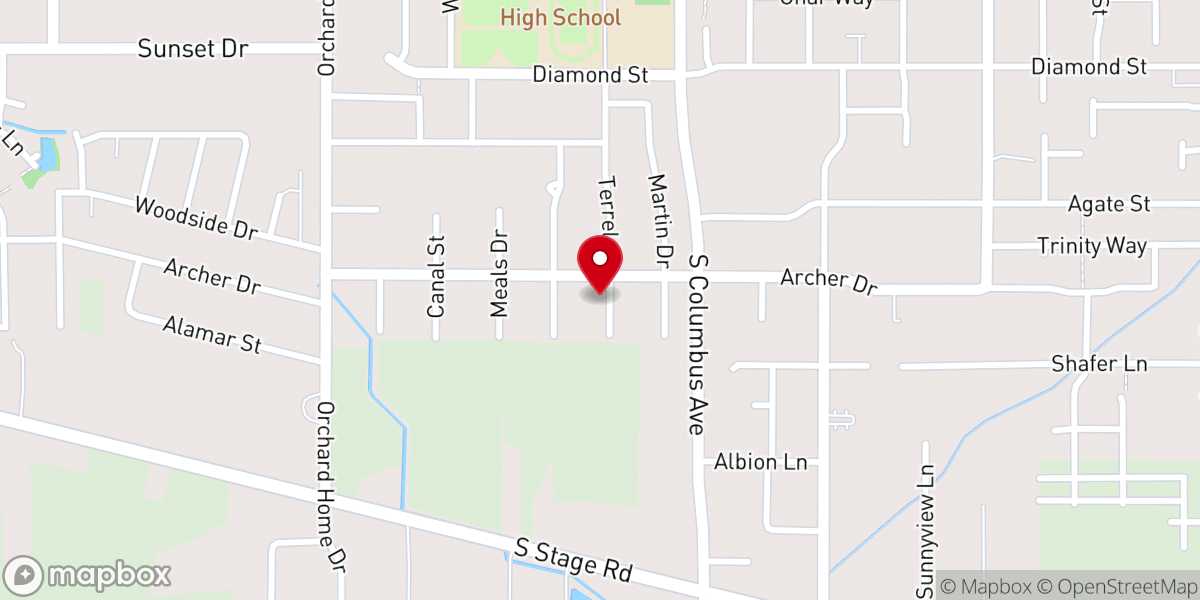 Map showing location of The Children's Sanctuary Church