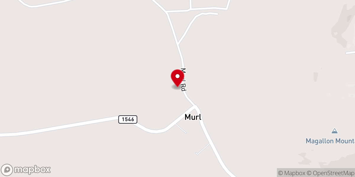 Map showing location of Rectors Flat Church