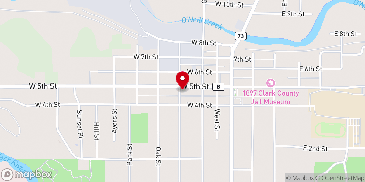 Map showing location of Neillsville Seventh-Day Adventist Church