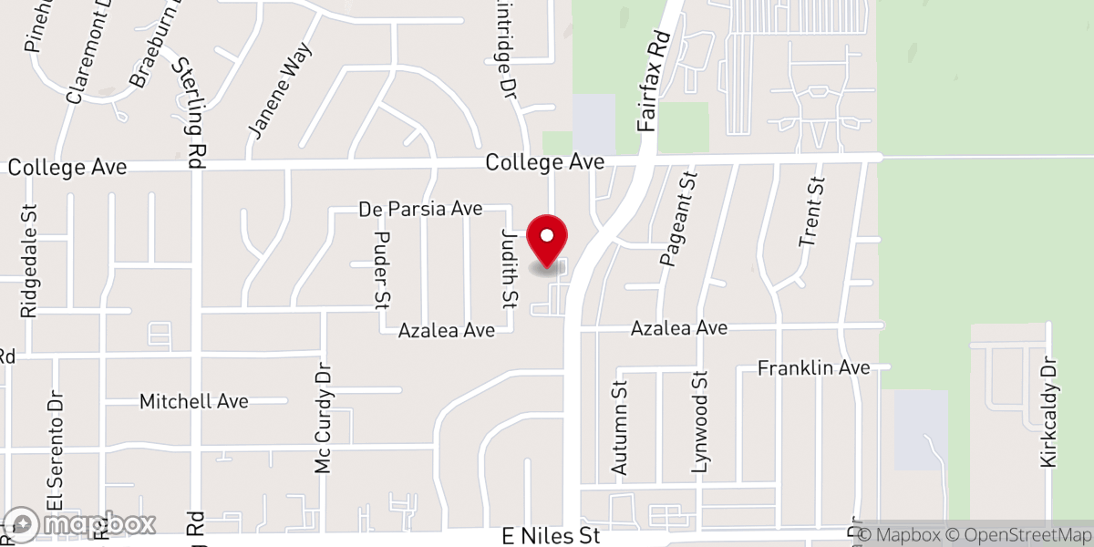 Map showing location of Crossroads Christian Fellowship