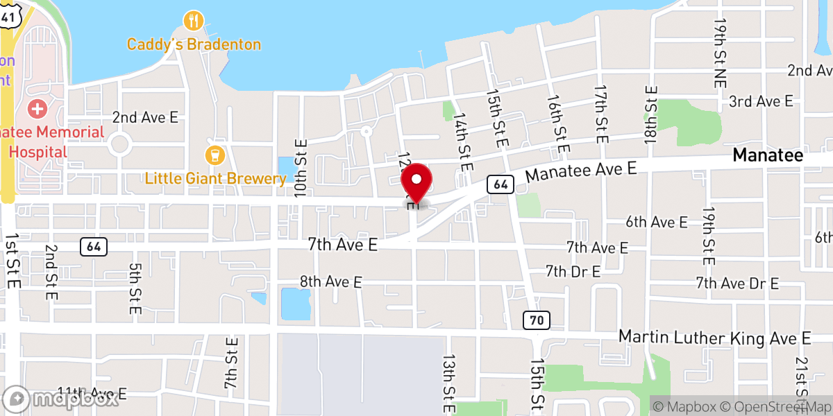 Map showing location of The Light of The World Church