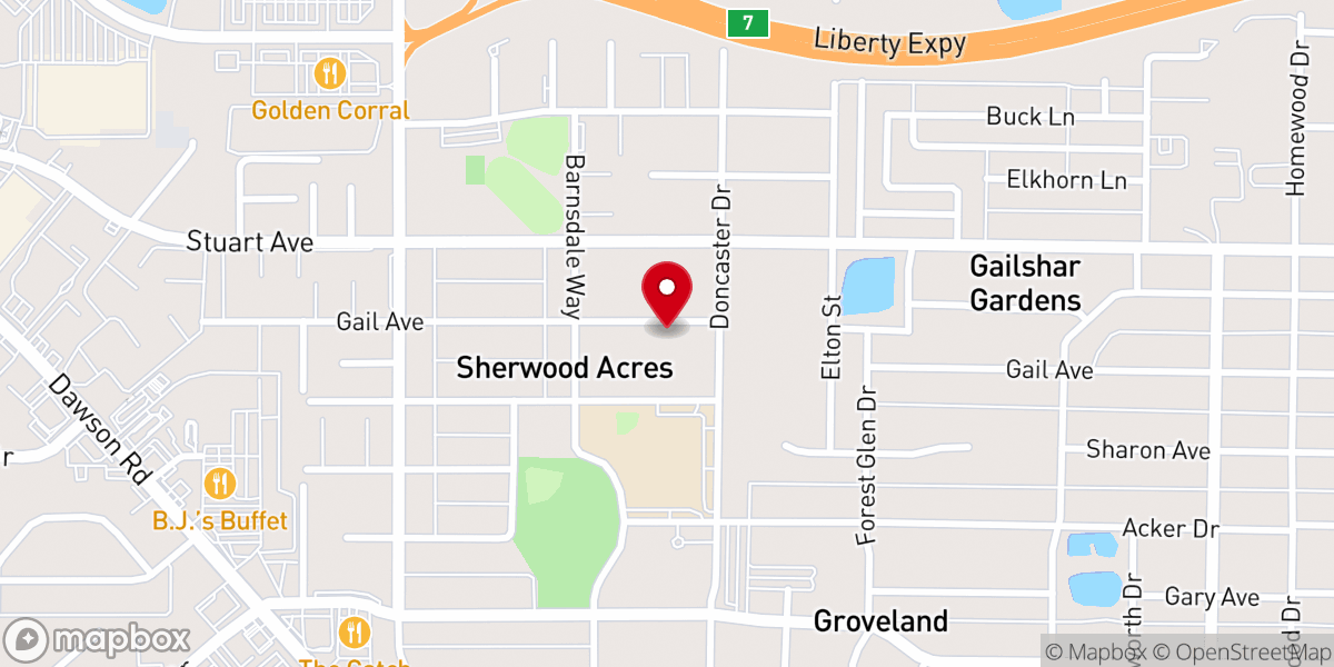 Map showing location of South Methodist Church First