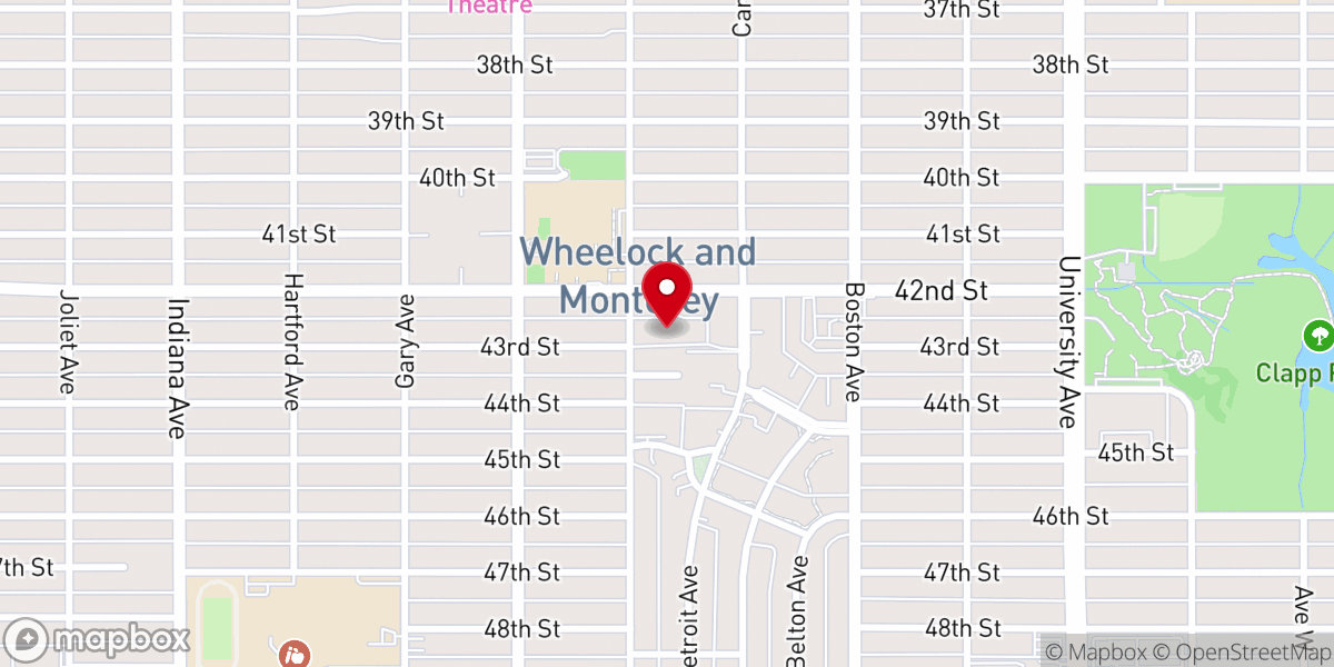 Map showing location of St Christopher's Episcopal Church