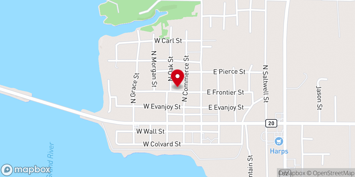 Map showing location of Salina United Methodist Church