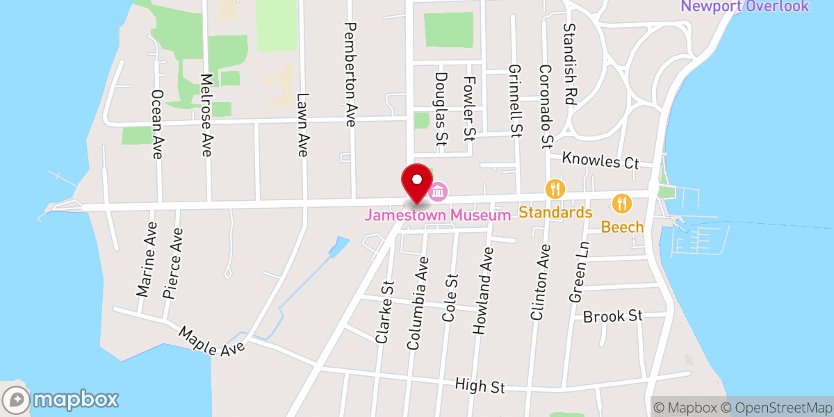 Map showing location of Central Baptist Church
