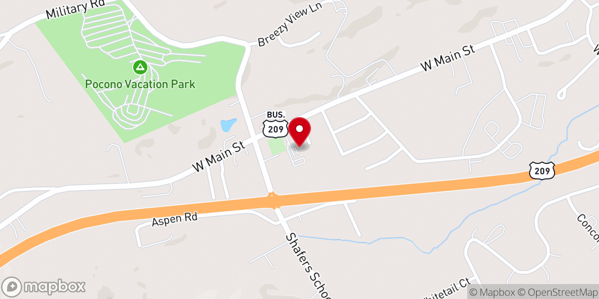 Map showing location of Nehemiah Center
