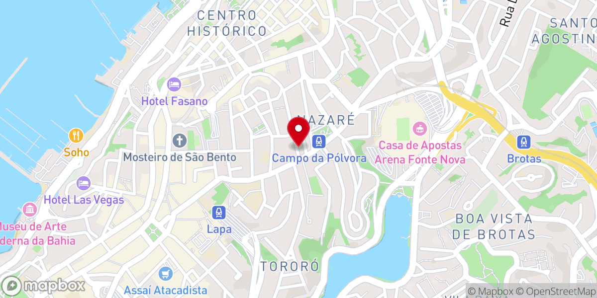 Map showing location of Igreja Batista Missionária da Independência