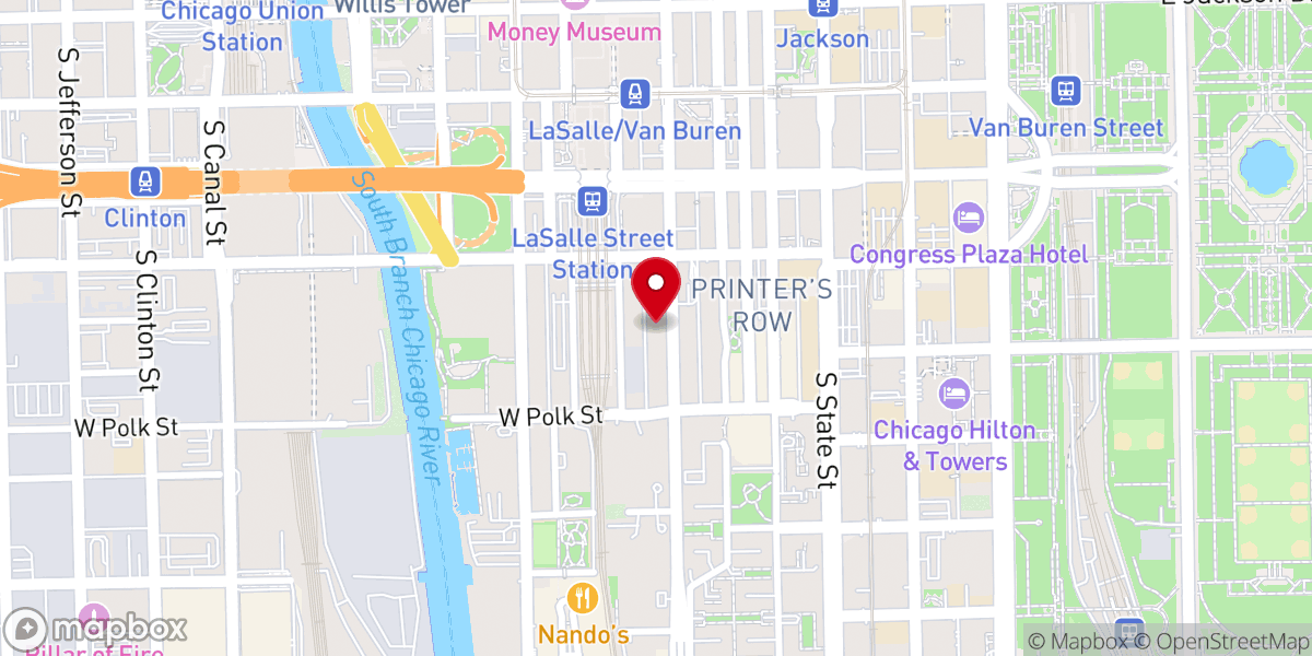 Map showing location of Church of Scientology of Chicago