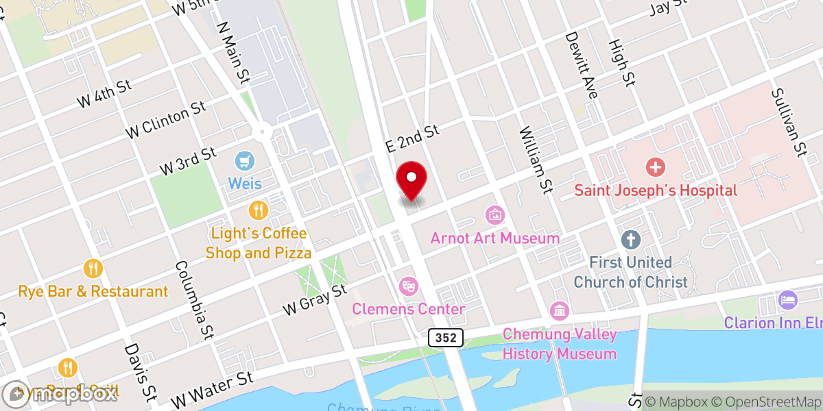 Map showing location of Clemens Manor Apartments
