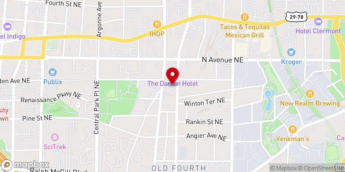 Map showing location of Fort Street Memorial United Methodist Church