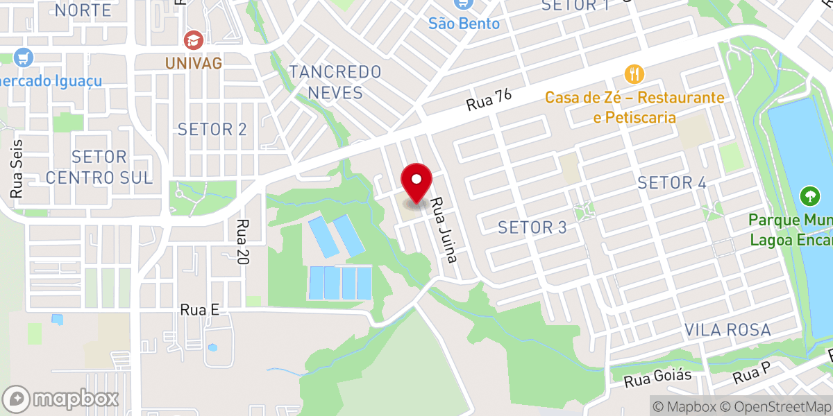 Map showing location of Comunidade Sagrado Coração de Jesus