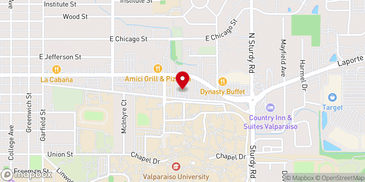Map showing location of St Teresa of Avila Catholic Student Center
