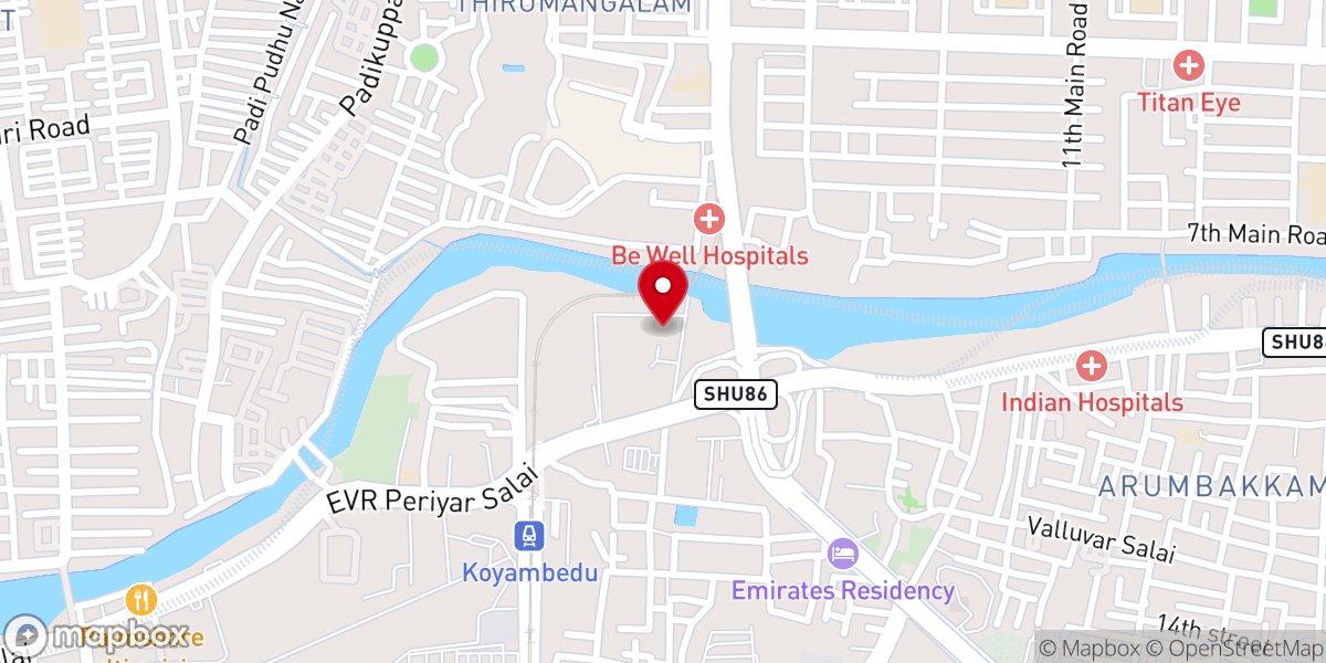 Map showing location of St. Peter's & St. Paul's Orthodox Church