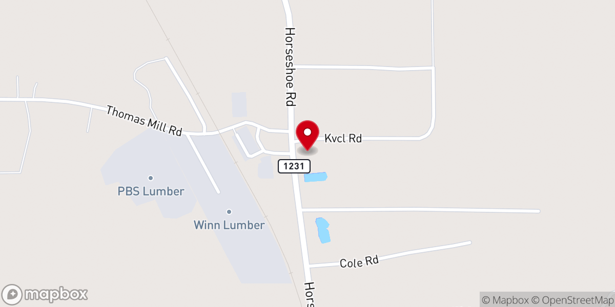 Map showing location of Faith Baptist Church