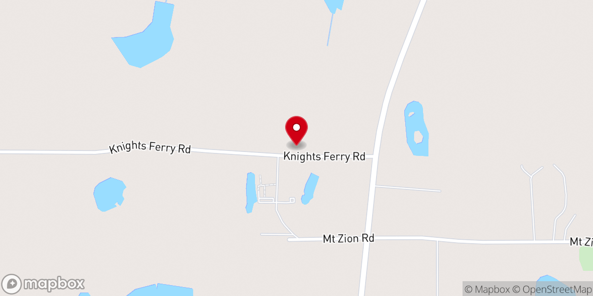 Map showing location of Silver Run Baptist Church
