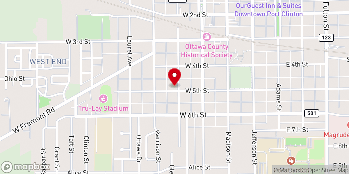 Map showing location of Family of Faith Church
