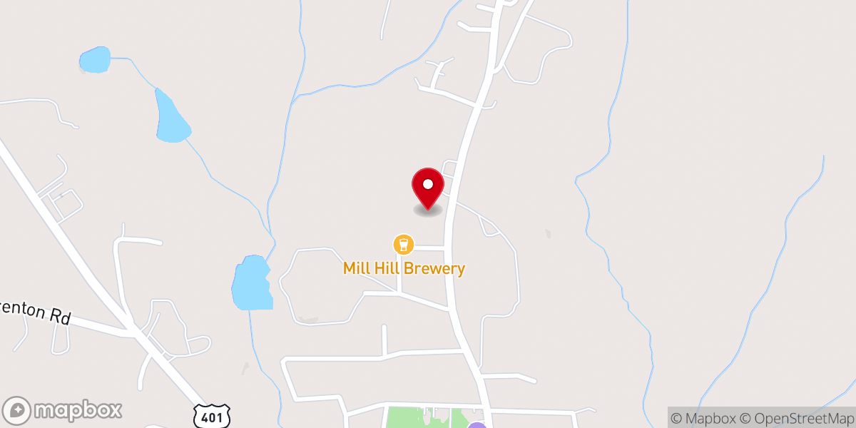 Map showing location of North Warrenton Church