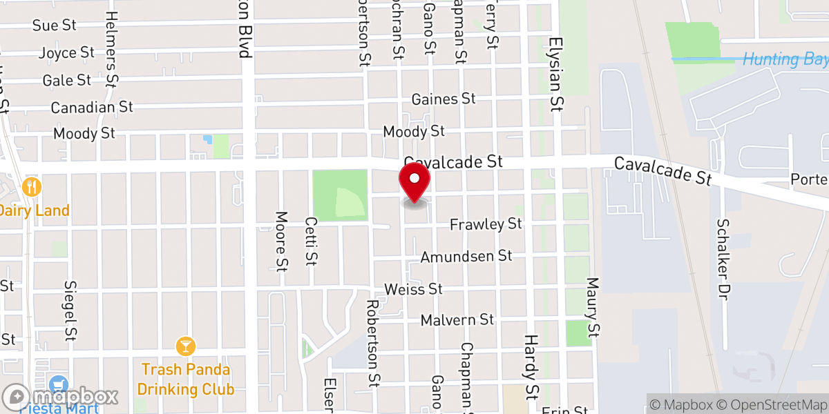 Map showing location of Greater Galilee Baptist Church