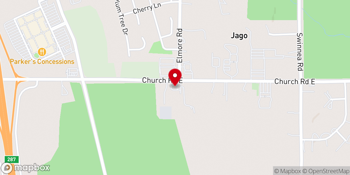 Map showing location of Avery Chapel AME Church
