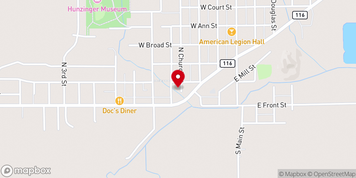 Map showing location of A-Line Stripe & Seal
