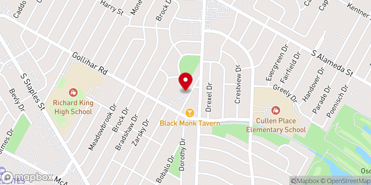 Map showing location of St Pius X Youth Ministry