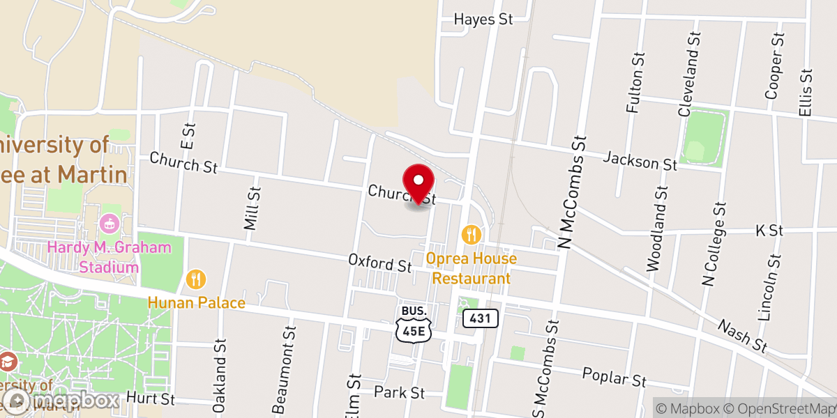 Map showing location of Martin Group Of Alcoholics Anonymous