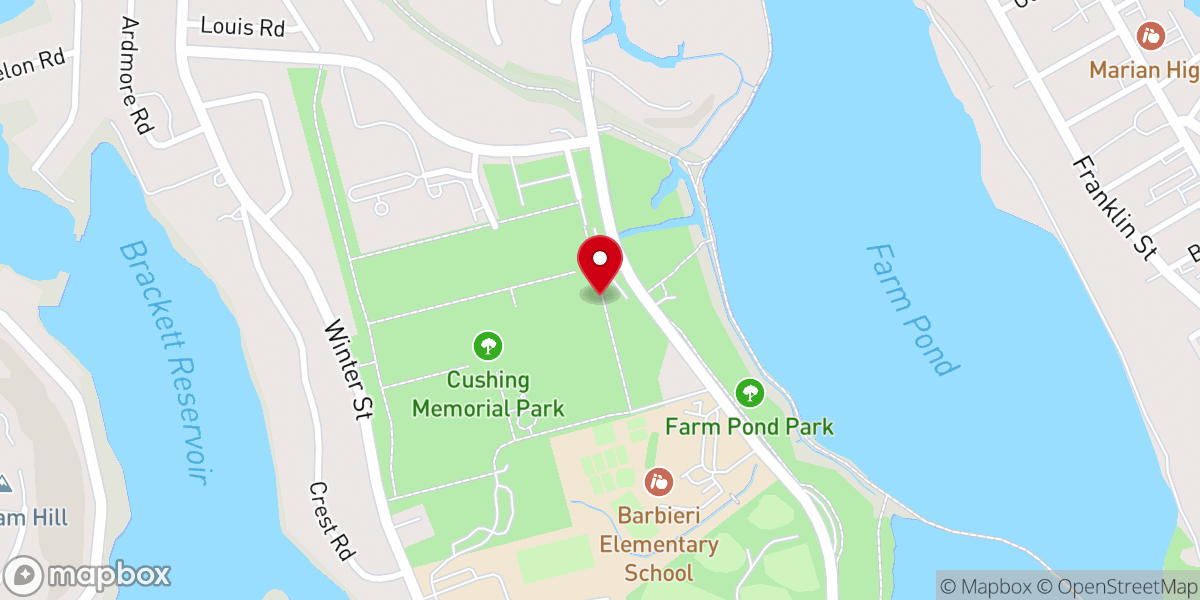 Map showing location of Iglesia De Cristo Jesus Ministerios Ebenezer Framingham