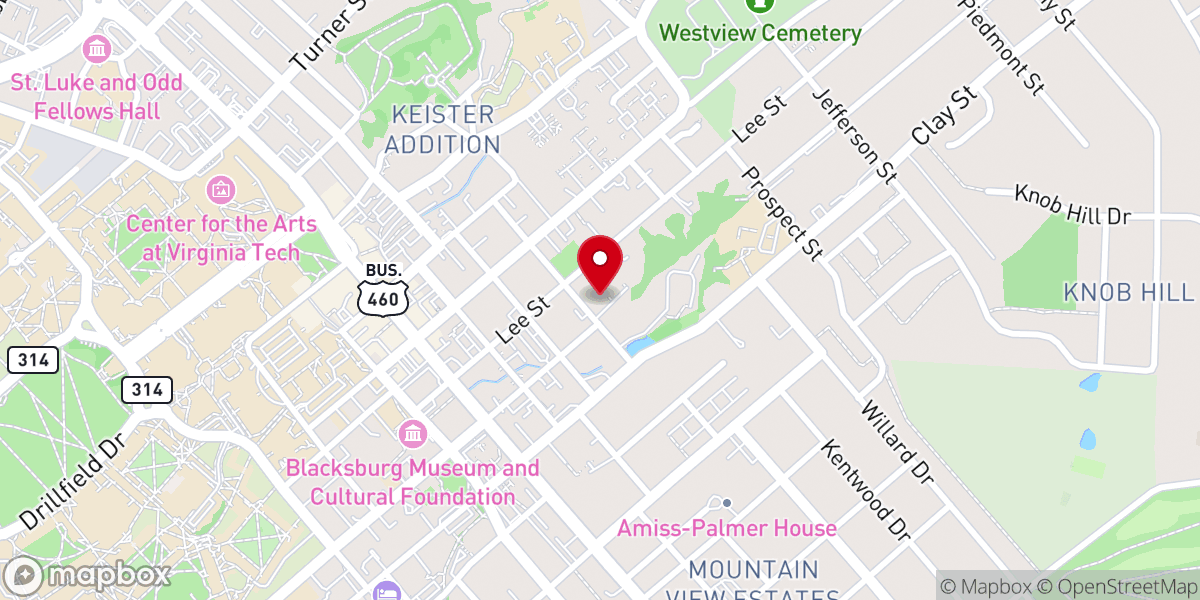 Map showing location of Healing In His Wings