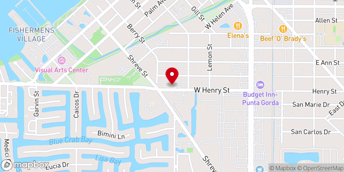 Map showing location of Chabad of Charlotte County