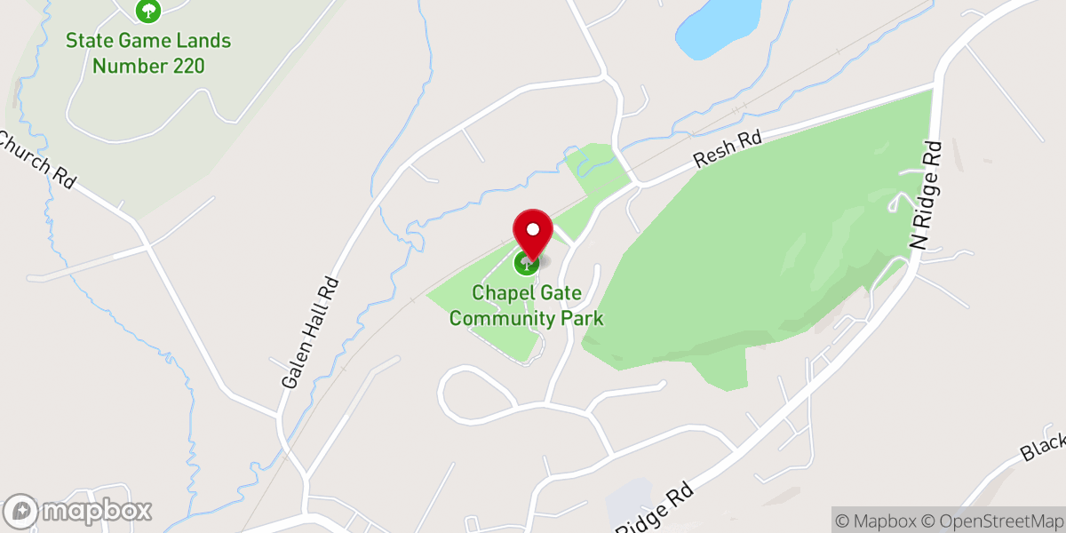 Map showing location of Chapel Gate Park