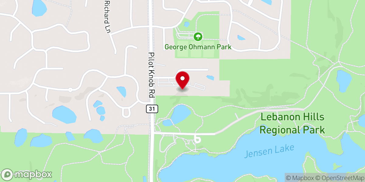 Map showing location of Chapel Hill Church