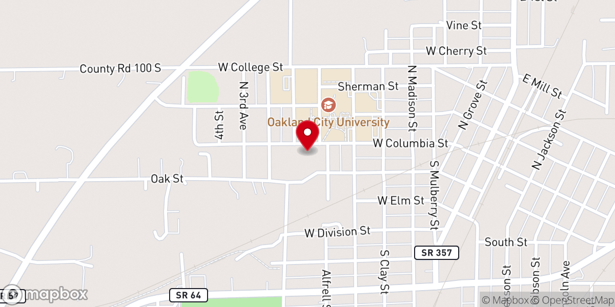 Map showing location of Chapman Seminary