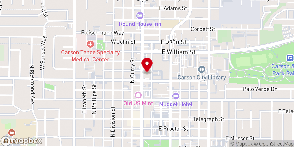 Map showing location of Children's Museum of Northern Nevada